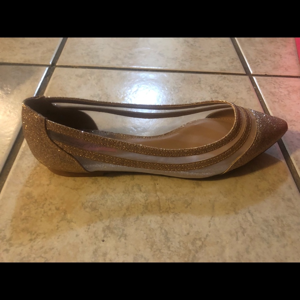 Dillard’s formal glitter flats